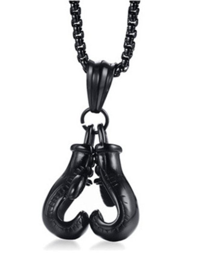 Men's Boxing Gloves Fitness Sports Necklace