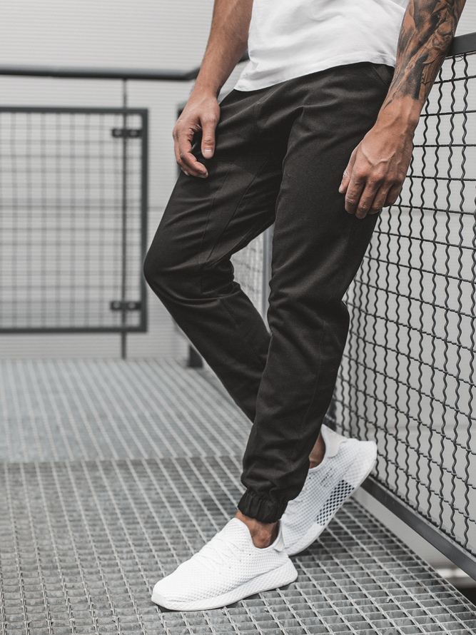 Solid Chino Jogger Casual Casual Casual Pants