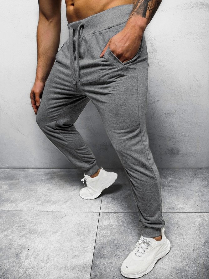 Cotton Athletic Drawstring Pants