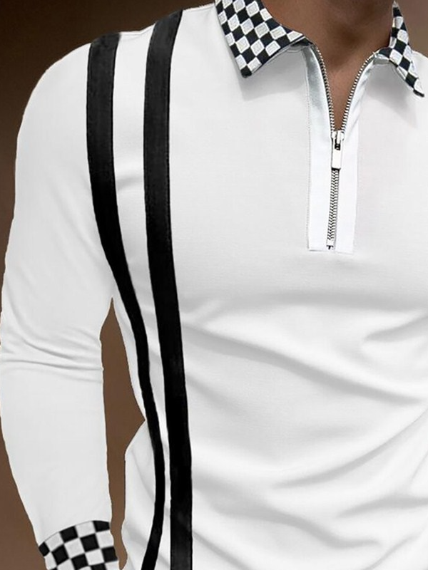 Shirt Collar Striped Shirts & Tops
