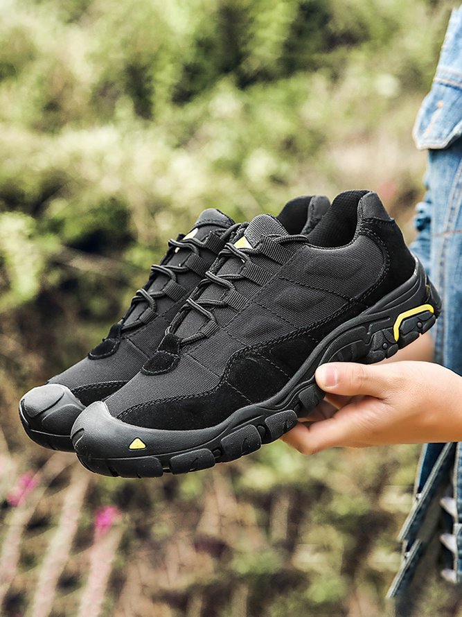 Outdoor Leisure Stitching Lace-up Sneakers