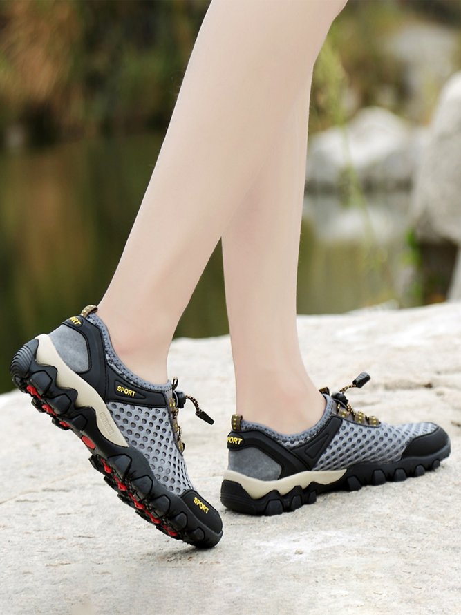Casual Spliced Mesh Breathable Sneakers