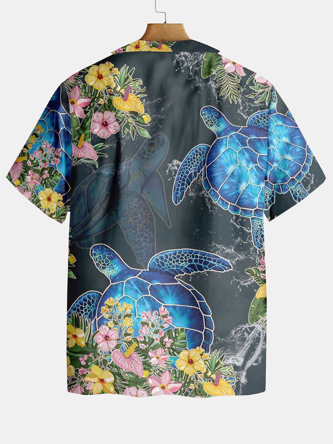 Vintage Turtle Hawaiian Short Sleeve Shirt