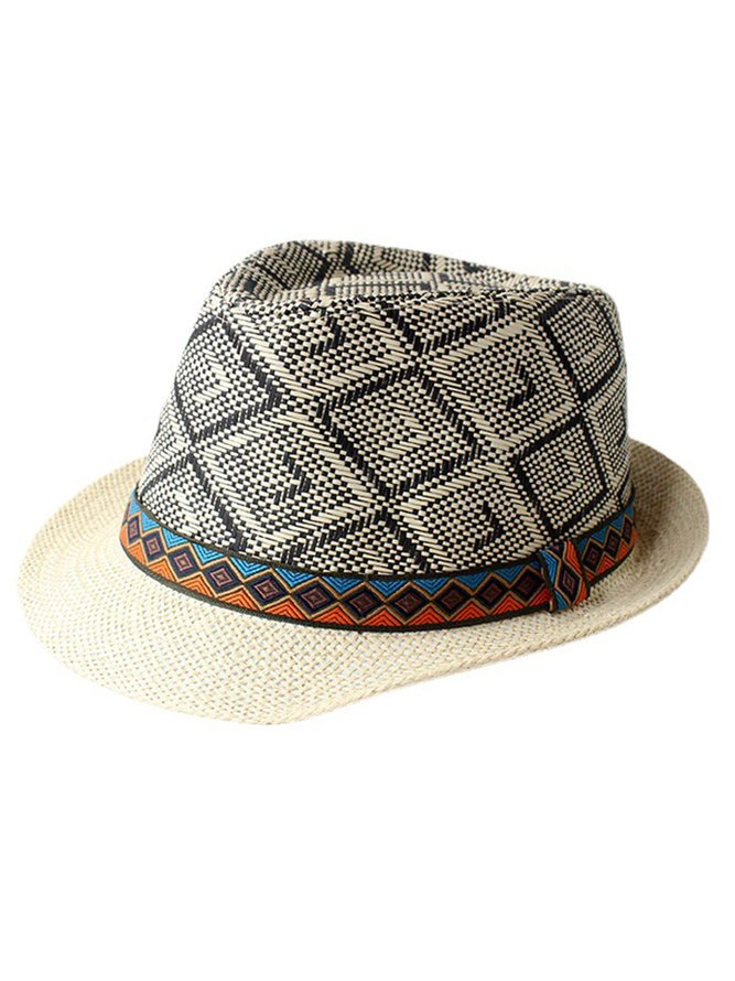 Mens Outdoor Sun Protection Straw Hat