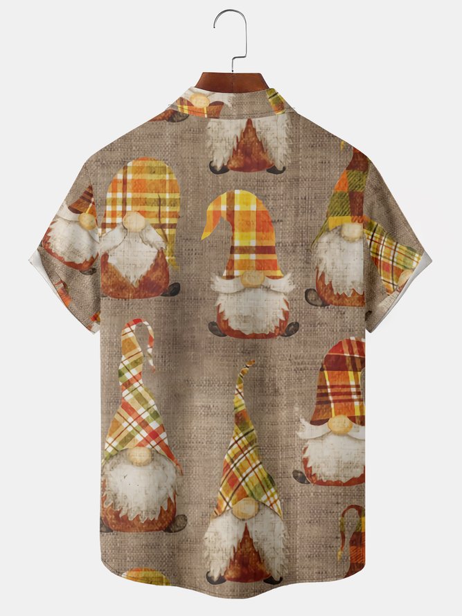 Gnomes Chest Pocket Short SleeveShirt