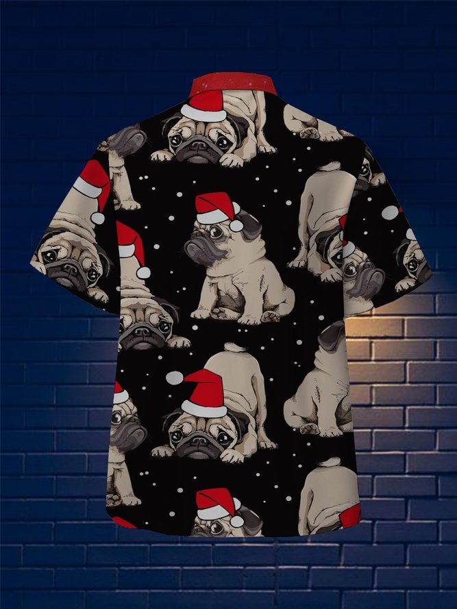 Animal Christmas Camp Shirt