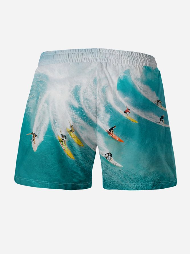 Surf Drawstring Beach Shorts
