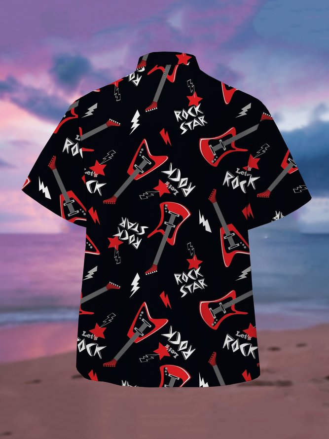Music Short Sleeve Hawaiian Shirt