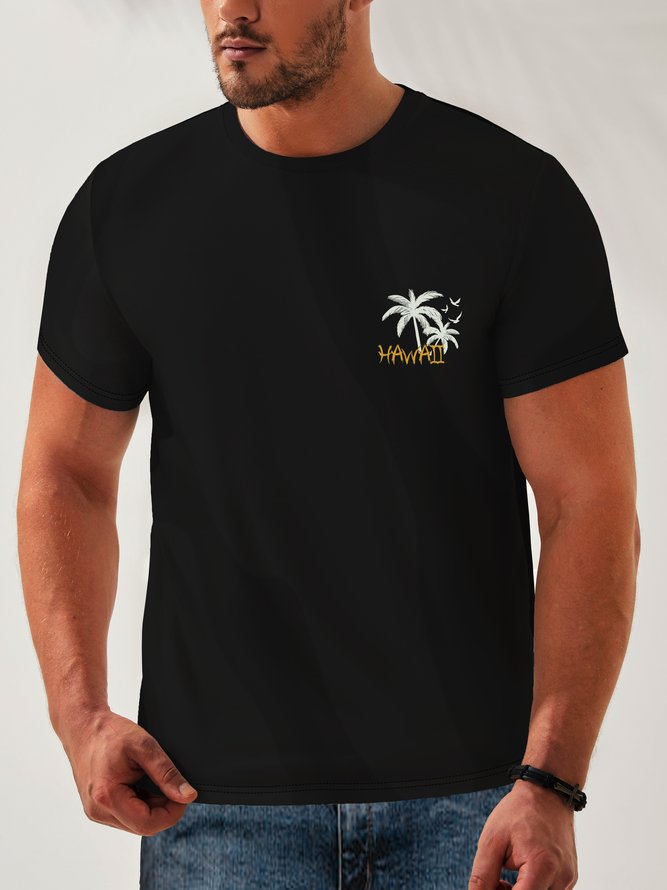 Horse Crew Neck Casual T-Shirt