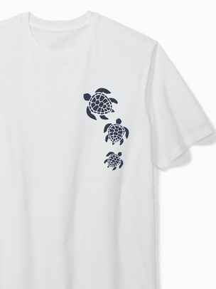 Cotton Sea ​​Turtle Round Neck T-shirt