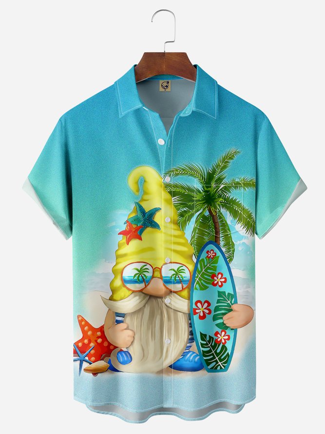 Gromes Vacation Chest Pocket Short Sleeve Hawaiian Shirt