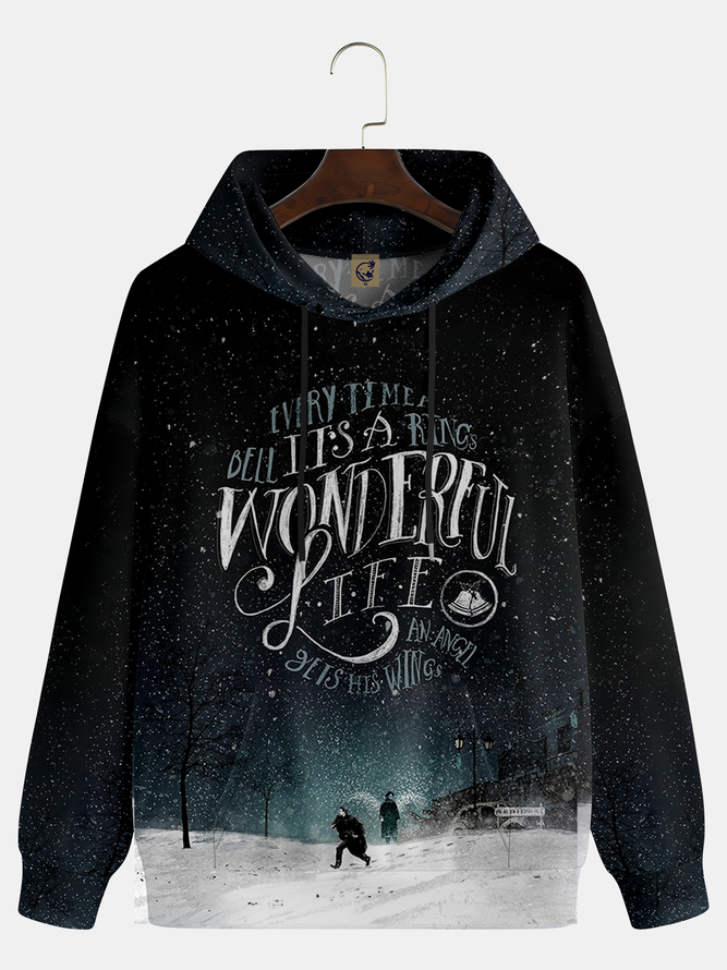Casual Autumn Christmas Hoodie Holiday Loose Long Sleeve Regular Medium Elasticity Hoodies for Men-image-16232913
