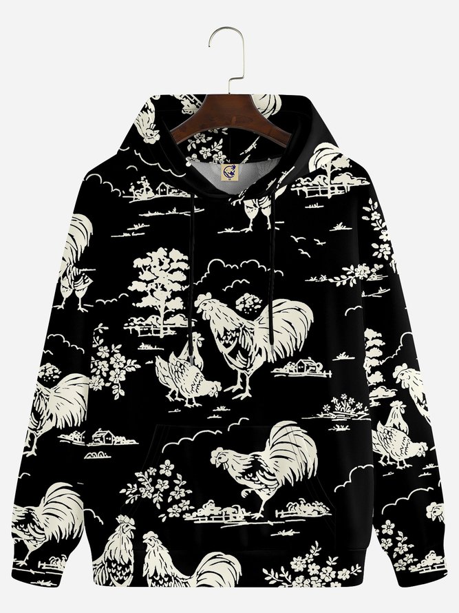Men Casual Painting Autumn Polyester Commuting Long Sleeve H-Line Regular Medium Elasticity Hoodies-image-16719954