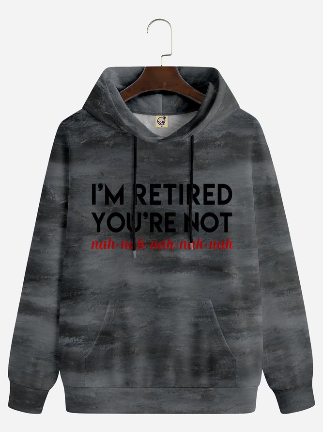 Men Casual Text Letters Autumn Hoodie Loose Long Sleeve Regular H-Line Regular Hoodies-image-16232869