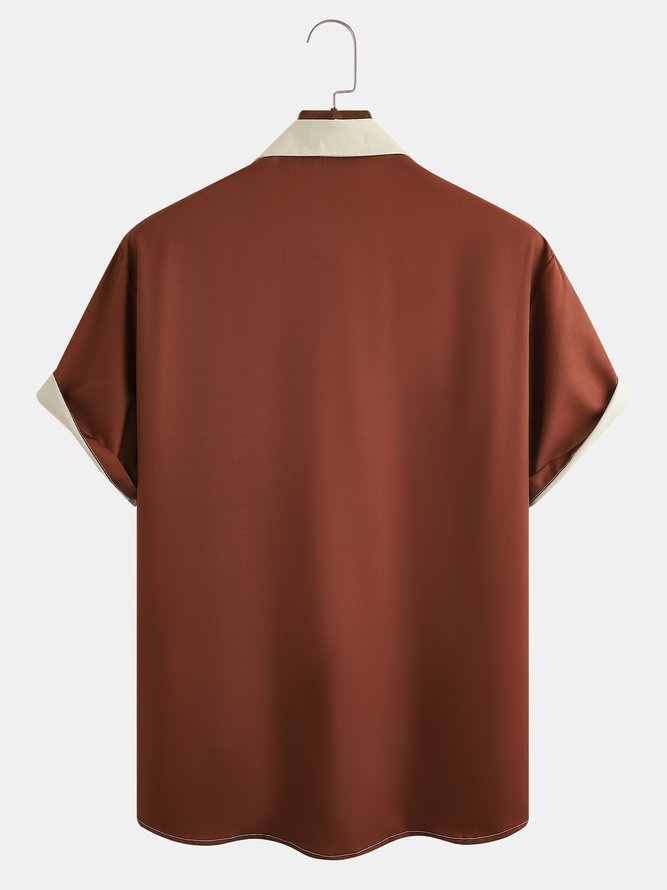 Men's Sports Collection Casual Short Sleeve Hawaiian Shirt