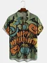Halloween Men's Floral Shirt Shirt Collar Polyester Fibre Casual 