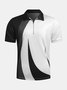 Men's Casual Printed Short Sleeve POLO Shirt