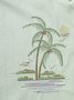 Hardaddy® Cotton Coconut Tree Embroidered Short Sleeve Resort Shirt