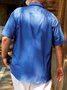 Big Size Chest Pocket Short Sleeve Bowling Shirt