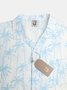 Coconut Tree Chest Pocket Short Sleeve Aloha Shirt