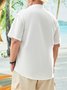 Big Size Splice Short Sleeve Casual Shirt