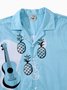 Hardaddy® Cotton Guitar Pineapple Chest Pocket Resort Shirt
