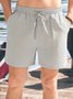 Cotton Linen Hawaiian Casual Shorts