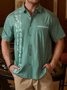 Hardaddy®Cotton Tropical Floral Short Sleeve Guayabera Shirt