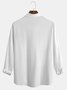 Cotton linen based comfortable leisure net color linen shirt