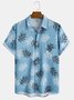 Leaves Chest Pocket Short-Sleeve Hawaiian Shirt