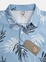 Leaves Chest Pocket Short-Sleeve Hawaiian Shirt
