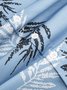 Leaves Chest Pocket Short-Sleeve Hawaiian Shirt