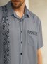 Plants Chest Pocket Short Sleeve Bowling Shirt