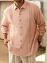 Cotton Pleats Long Sleeve Guayabera Shirt