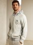Cotton-Blend Hoodie Zip-up Sweatshirts