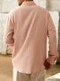 Cotton Pleats Long Sleeve Guayabera Shirt