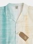 Striped Gradient Color Chest Pocket Resort Shirt