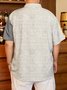 Big Size Easter Chest Pocket Short Sleeve Casual Shirt