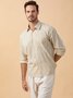 Textured Check Chest Pocket Long Sleeves Casual Shirt