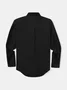 Cotton Plain Flap Pockets Long Sleeve Casual Shirt