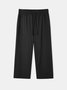 Cotton Elastic-Waist Pants