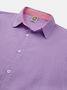 Cotton Contrast Color Long Sleeve Casual Shirt