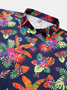 Tropical Floral Long Sleeve Casual Shirt