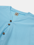 Cotton Plain Long Sleeve Casual Shirt