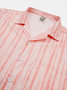 Striped Chest Pocket Short Sleeve Resort Shirt