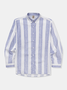 Striped Print Long Sleeve Casual Shirt