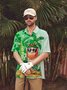 St. Patrick's Day Beach Chest Pocket Short Sleeve Hawaiian Shirt