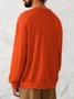 Men's Black Halloween Print Fashion Round Neck Long Sleeve Sweatshirt