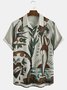Men's Hawaiian Retro Beauty Print Casual Breathable Short Sleeve Shirt