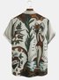 Men's Hawaiian Retro Beauty Print Casual Breathable Short Sleeve Shirt